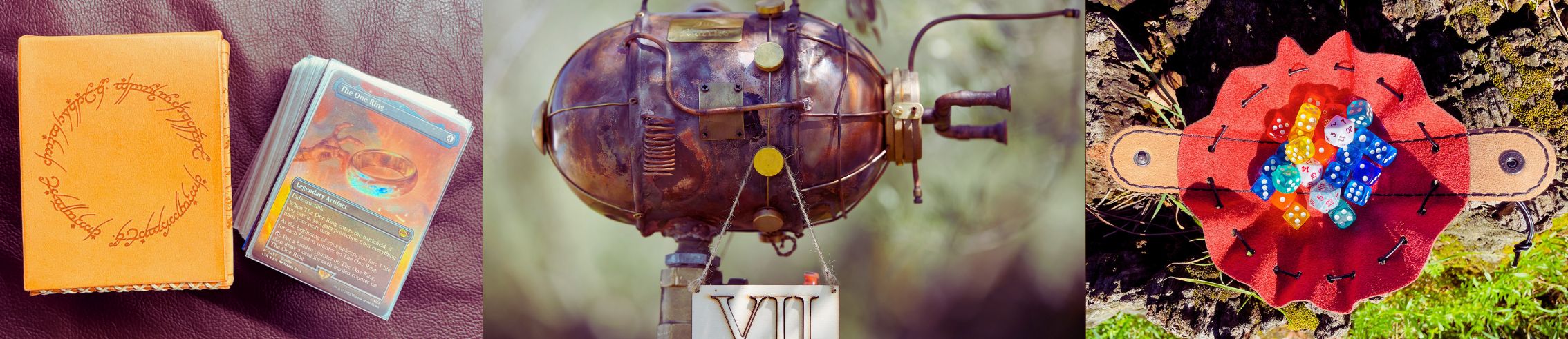 SteamVoyage è il brand di una coppia di artigiani che lavorano legno, resina, cuoio e metalli 