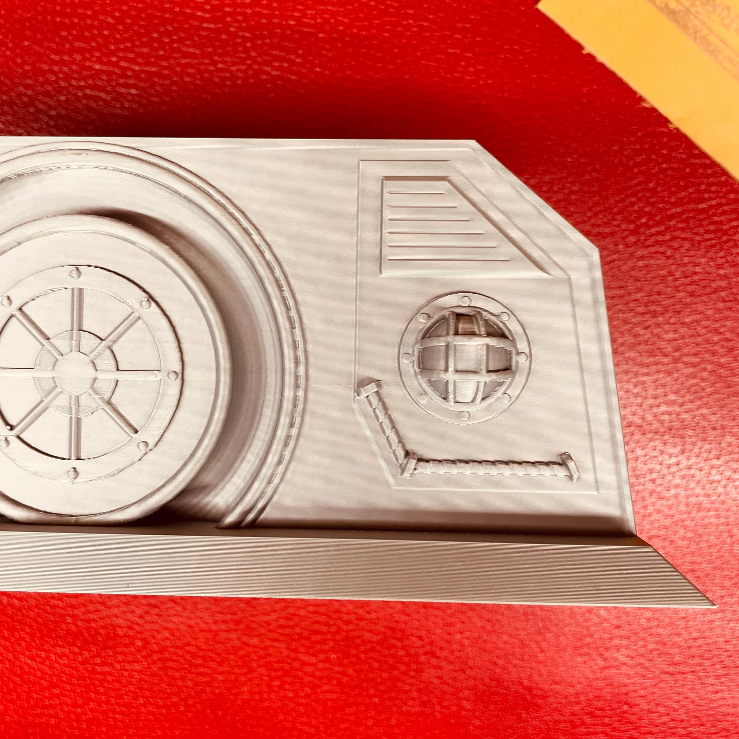 steamvoyage-organizer steampunk da scrivania in PLA color acciaio per lettere e documenti