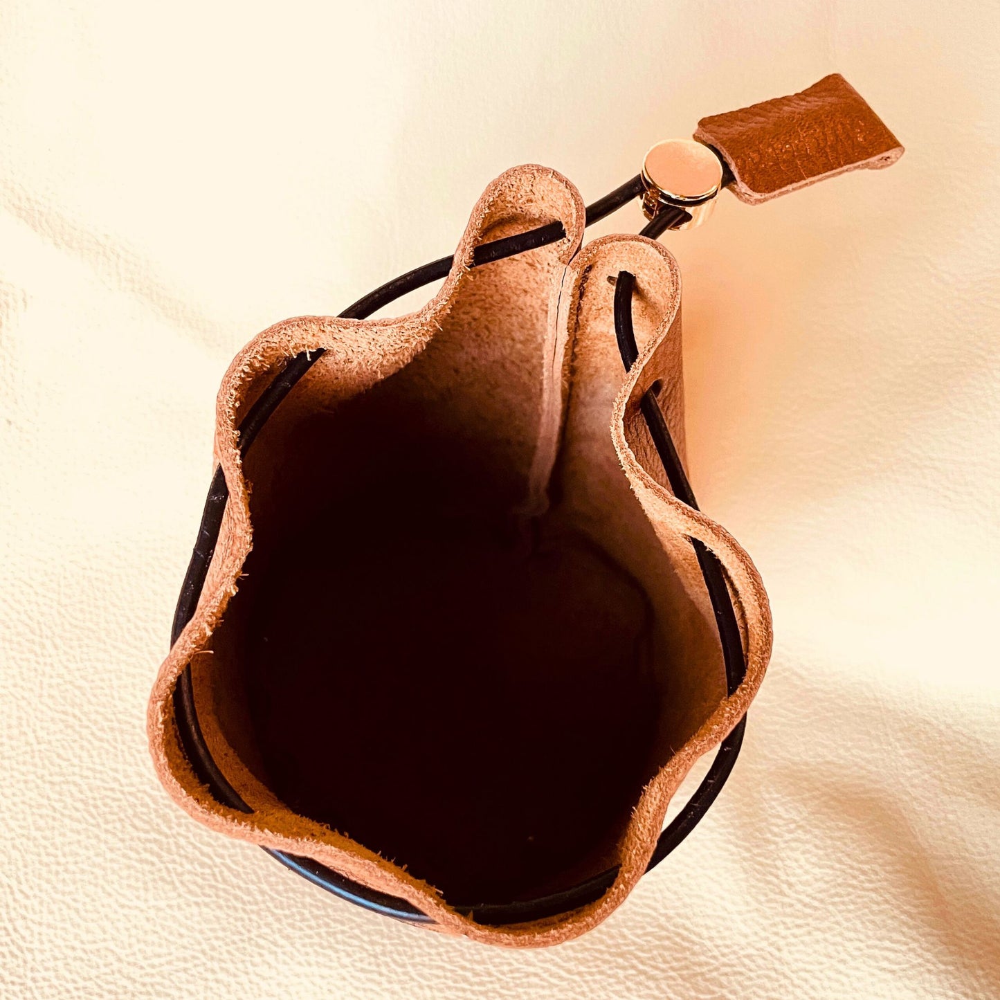 SteamVoyage - sacchetto dadi in pelle marrone per Master di Dungeons and dragons con laccio in pelle per chiusura e incisione al laser