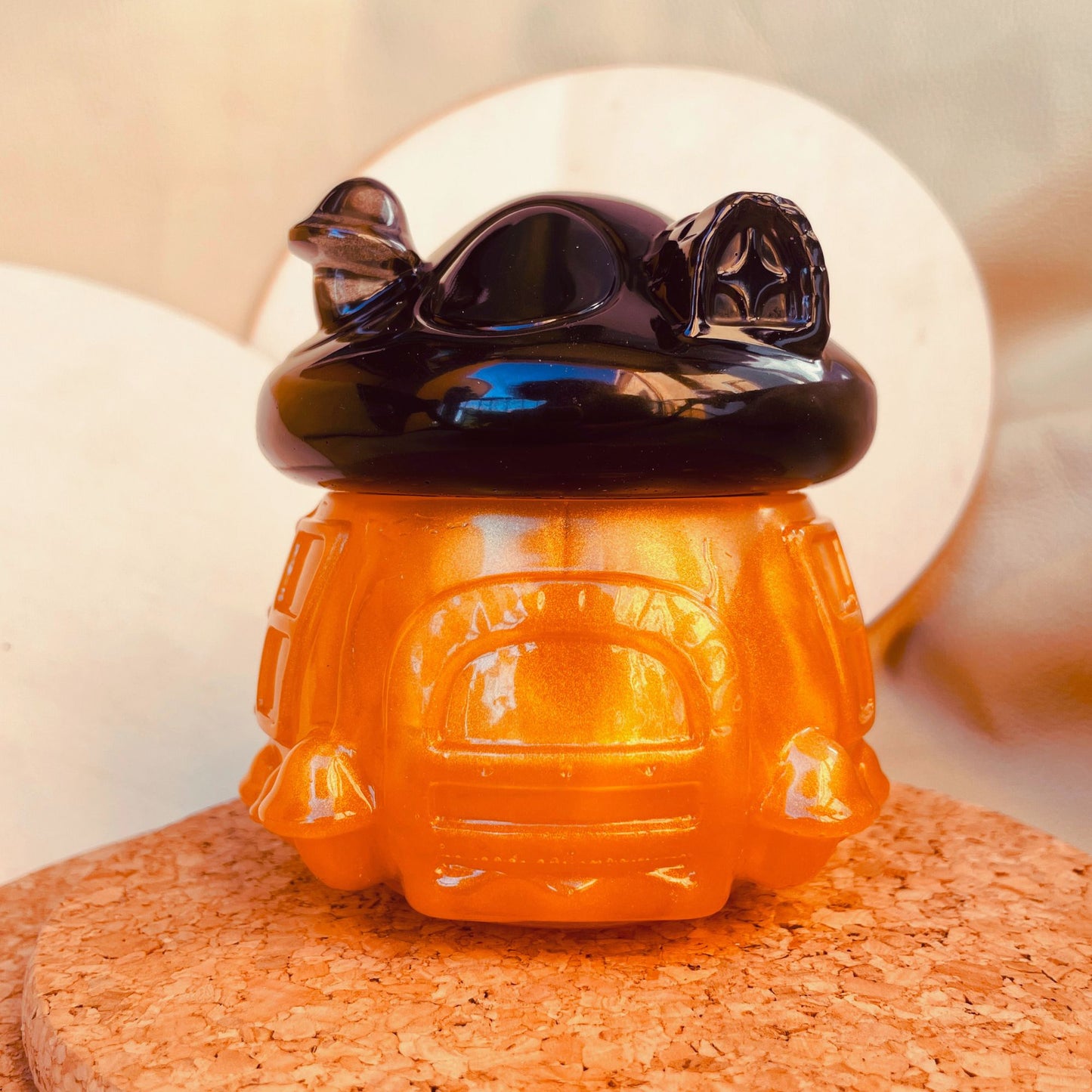 SteamVoyage - vasetto in resina epossidica a forma di fungo per la conservazione di spezie, fiori secchi ed erbe