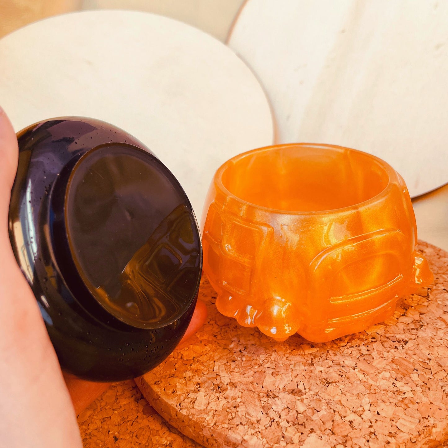 SteamVoyage - vasetto in resina epossidica a forma di fungo per la conservazione di spezie, fiori secchi ed erbe