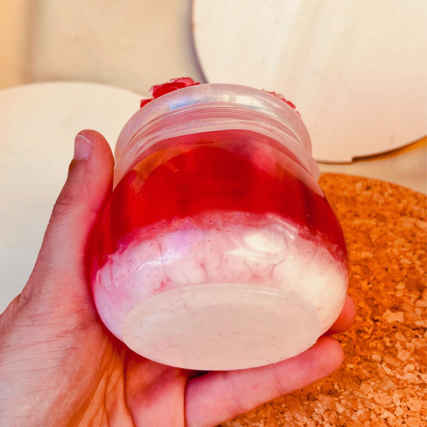 SteamVoyage - vasetto in resina epossidica con tappo a vite per la conservazione di spezie, fiori secchi ed erbe