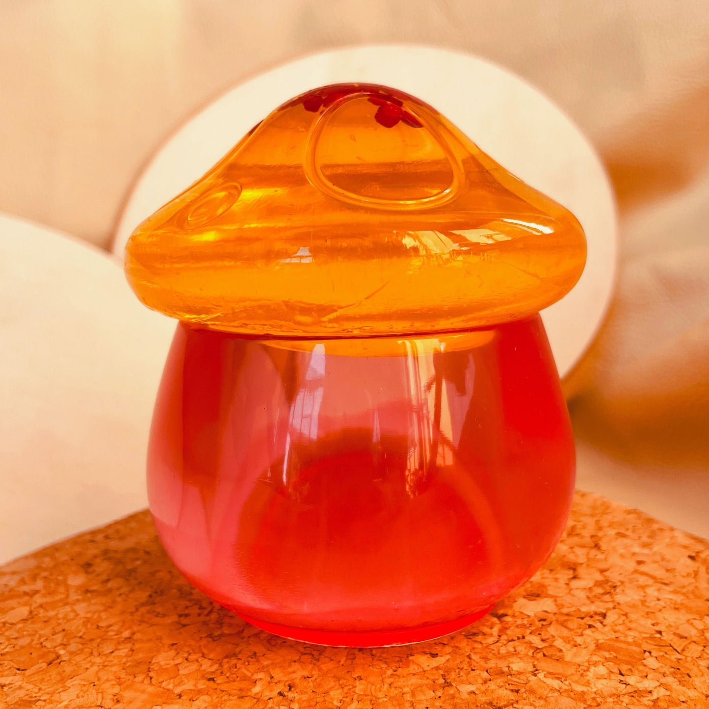 SteamVoyage - vasetto in resina epossidica a forma di fungo per la conservazione di spezie, fiori secchi ed erbe