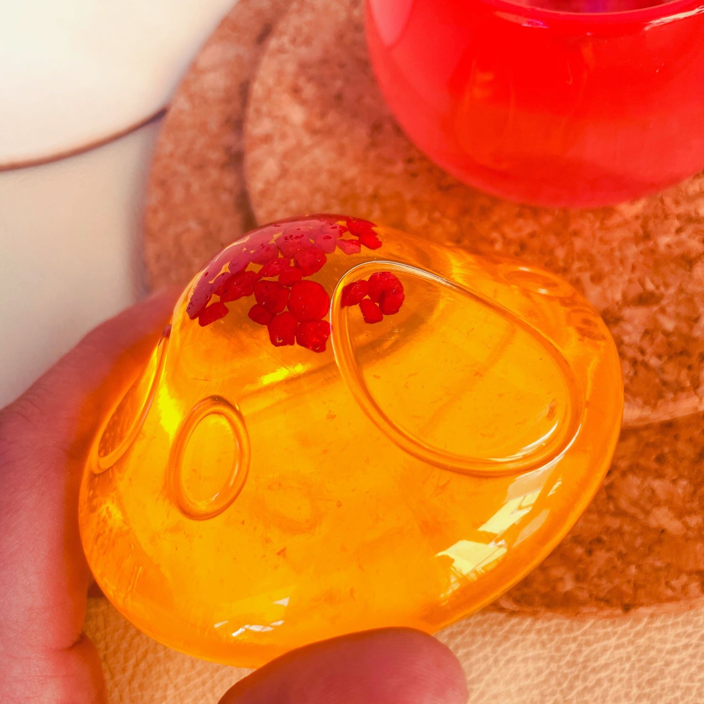 SteamVoyage - vasetto in resina epossidica a forma di fungo per la conservazione di spezie, fiori secchi ed erbe