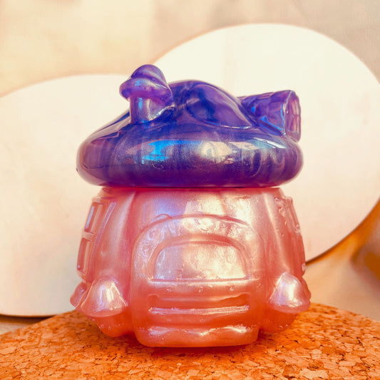 SteamVoyage - vasetto in resina epossidica a forma di fungo per la conservazione di spezie, fiori secchi ed erbe