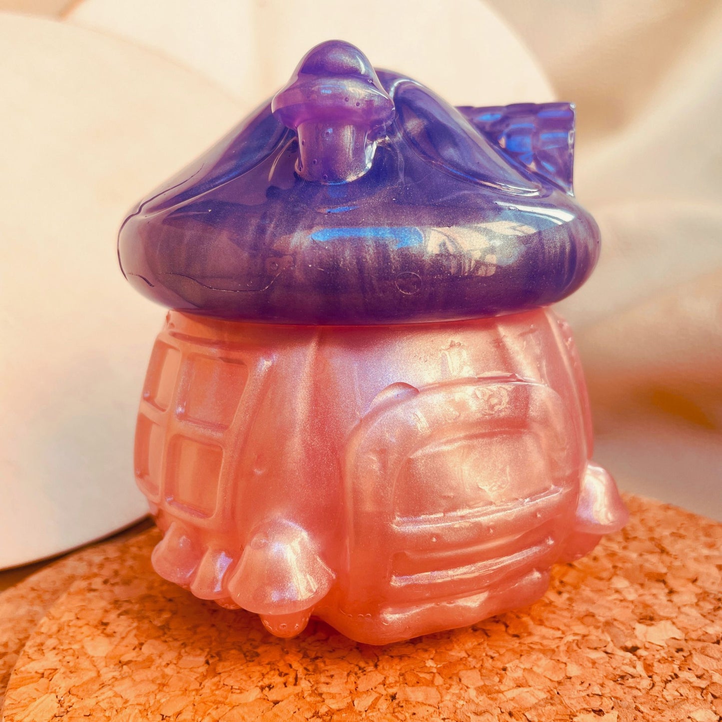 SteamVoyage - vasetto in resina epossidica a forma di fungo per la conservazione di spezie, fiori secchi ed erbe