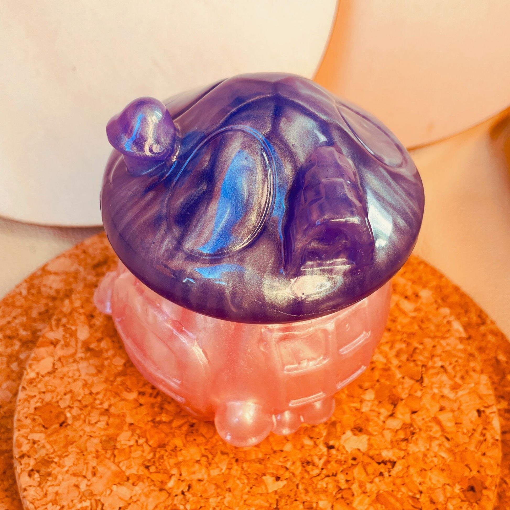 SteamVoyage - vasetto in resina epossidica a forma di fungo per la conservazione di spezie, fiori secchi ed erbe