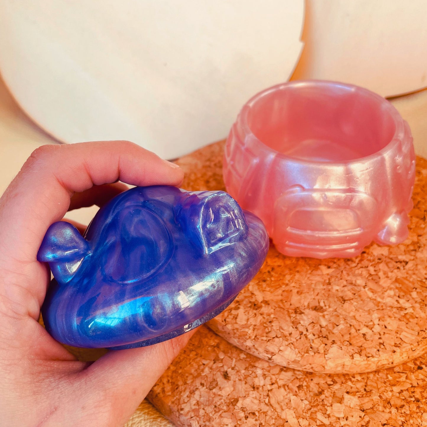 SteamVoyage - vasetto in resina epossidica a forma di fungo per la conservazione di spezie, fiori secchi ed erbe