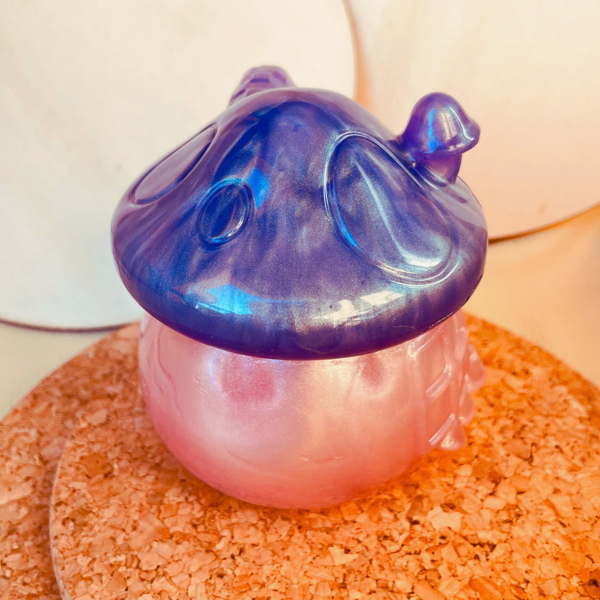 SteamVoyage - vasetto in resina epossidica a forma di fungo per la conservazione di spezie, fiori secchi ed erbe